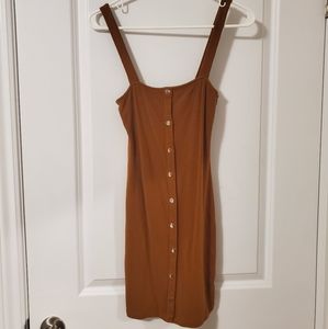 🍂Ribbed Button Dress